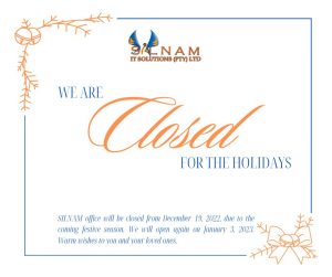 Closing for the Holidays